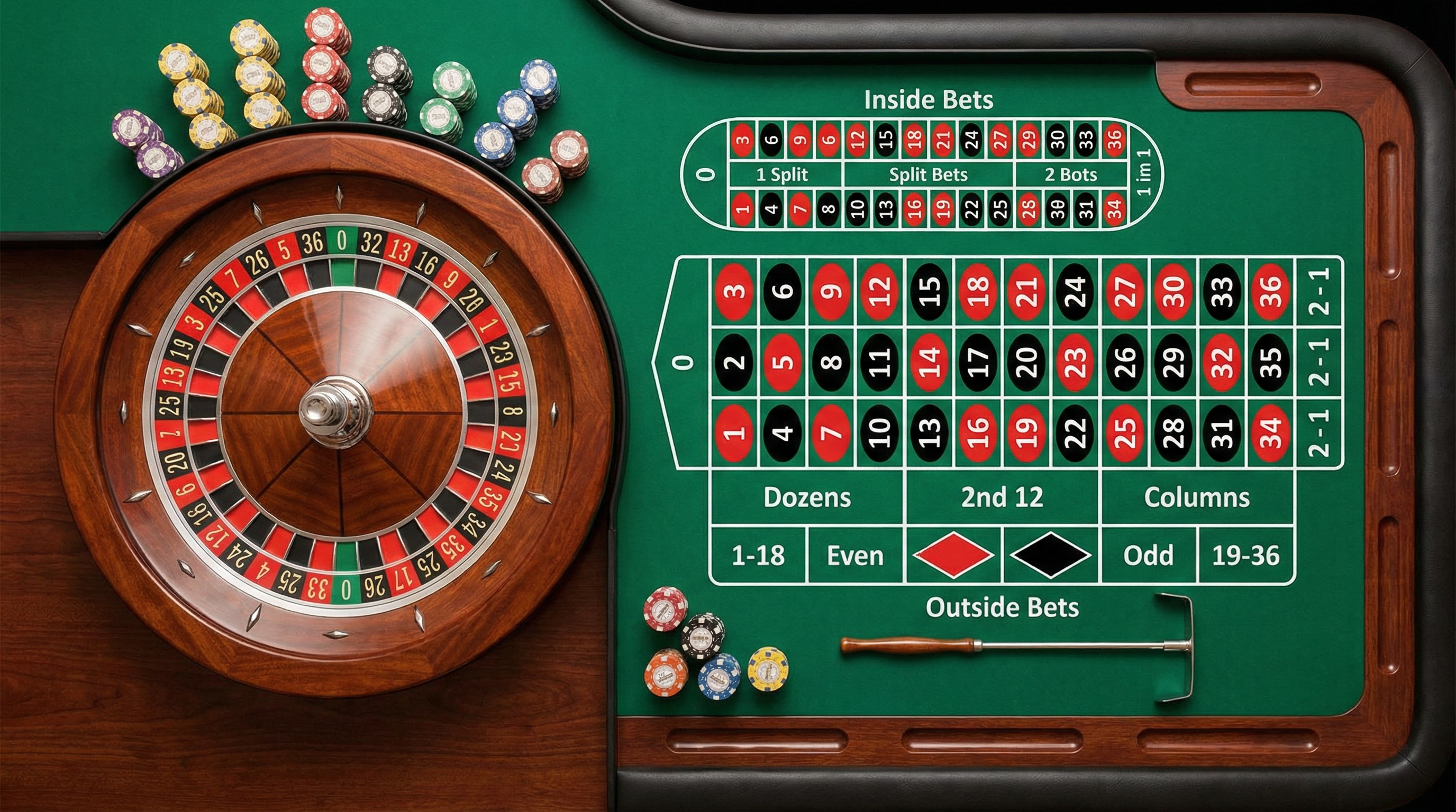 欧式轮盘游戏桌